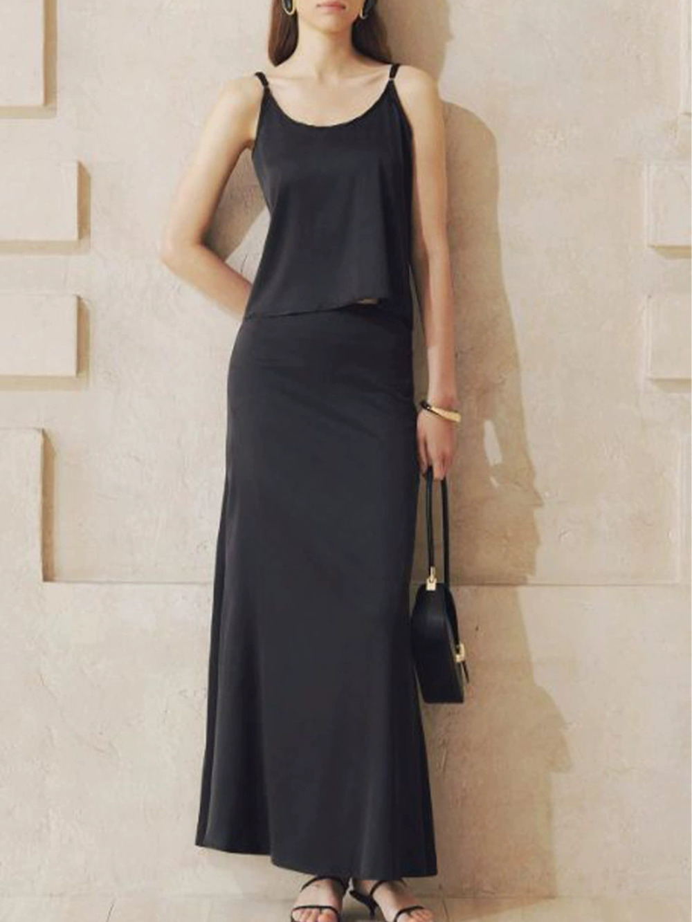 ZARA Summer Elegant Camisole and Skirt Set